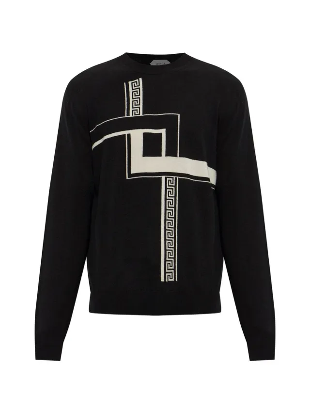 Versace 1026797 1A190571B000 maglia uomo nera