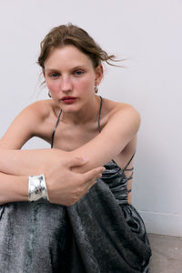 The New Society Uxia vestito argento festa