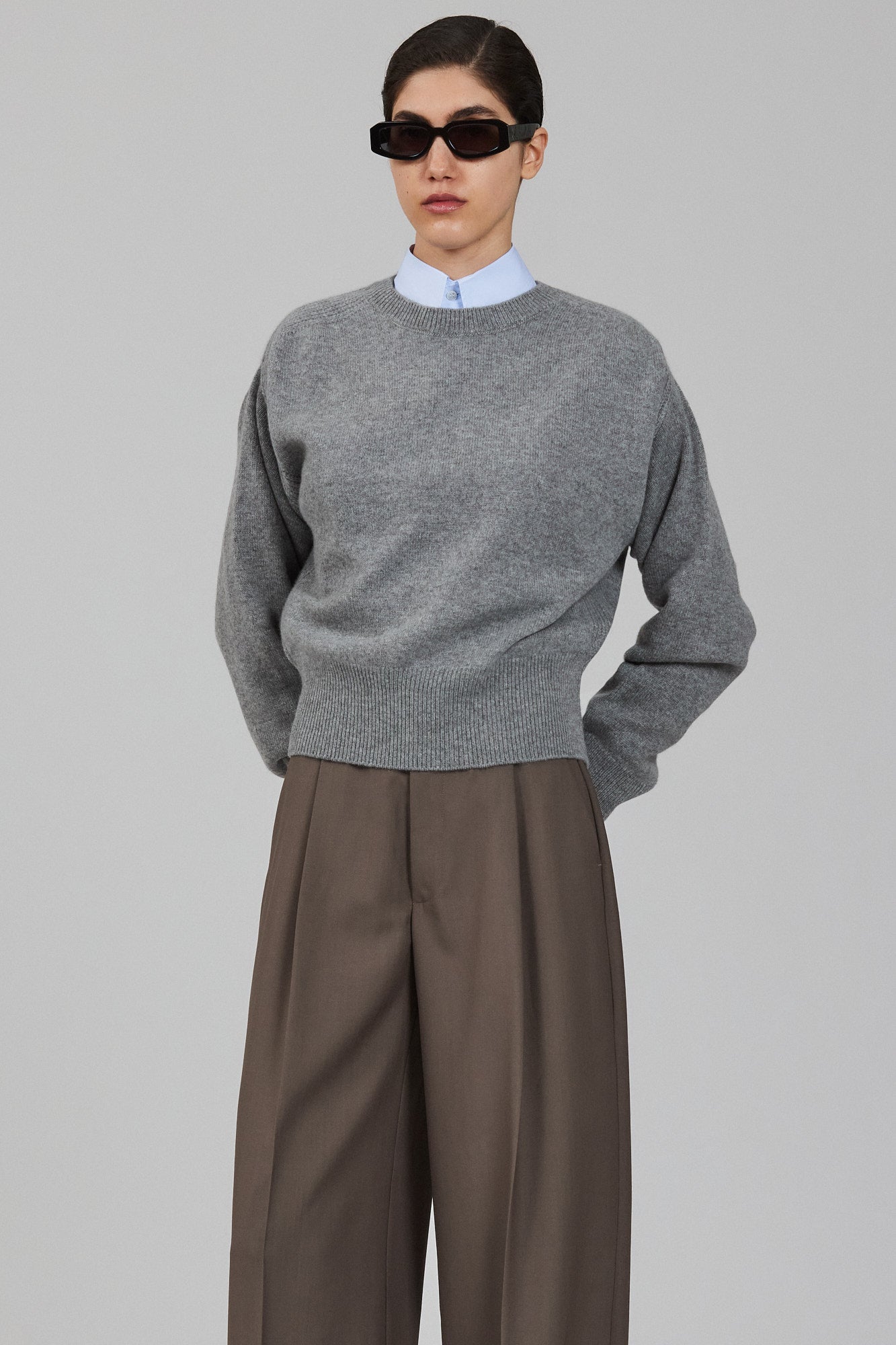 Sa Su Phi Lea maglione cashmere bordeaux leggero