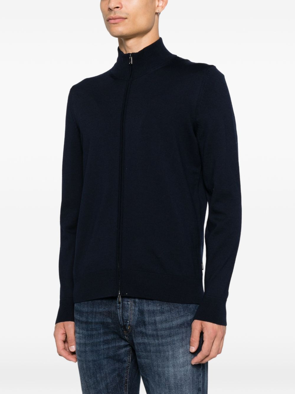 Boss 50566344 felpa blu scuro uomo