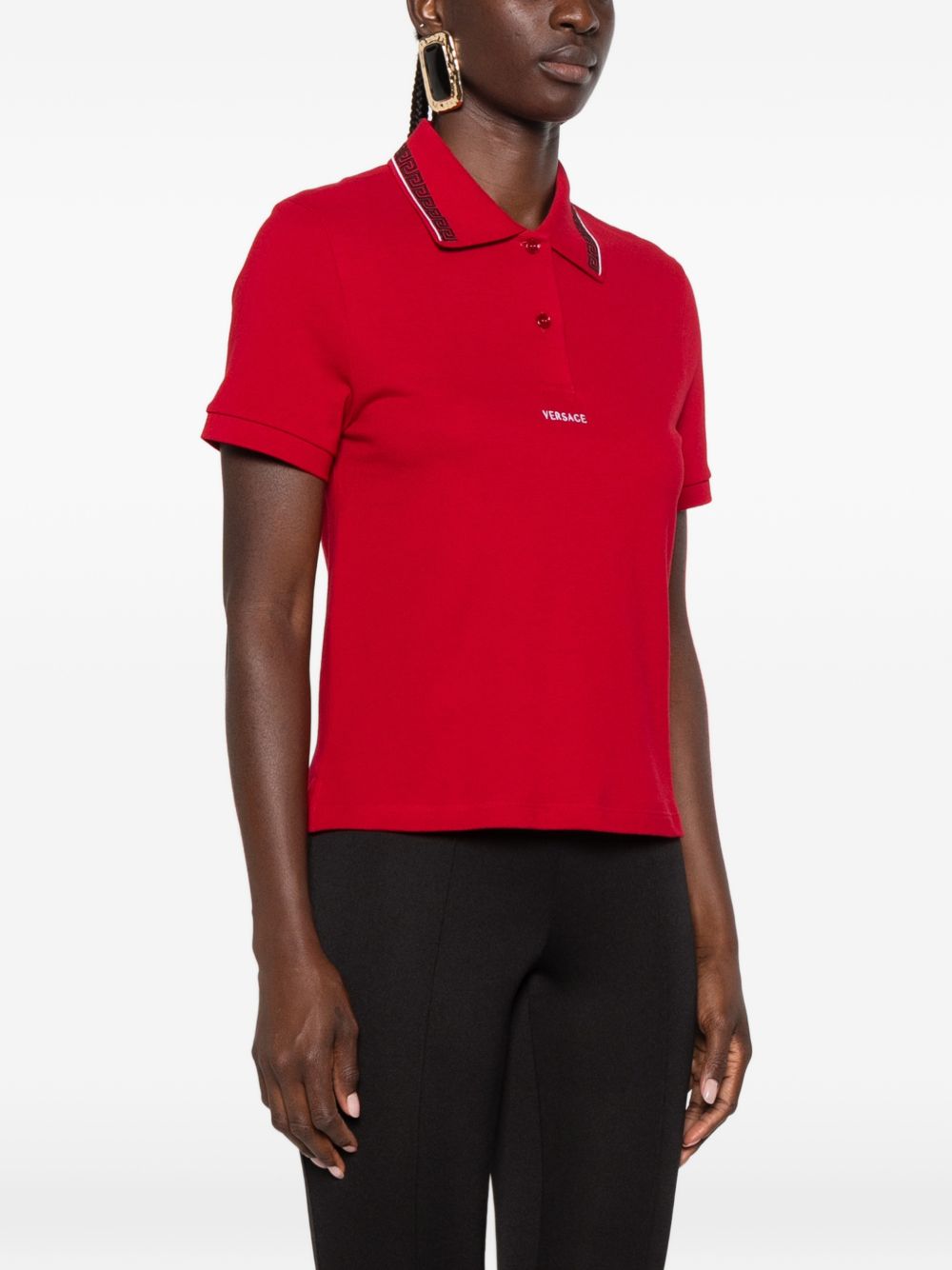 Versace 1025967 polo donna rossa