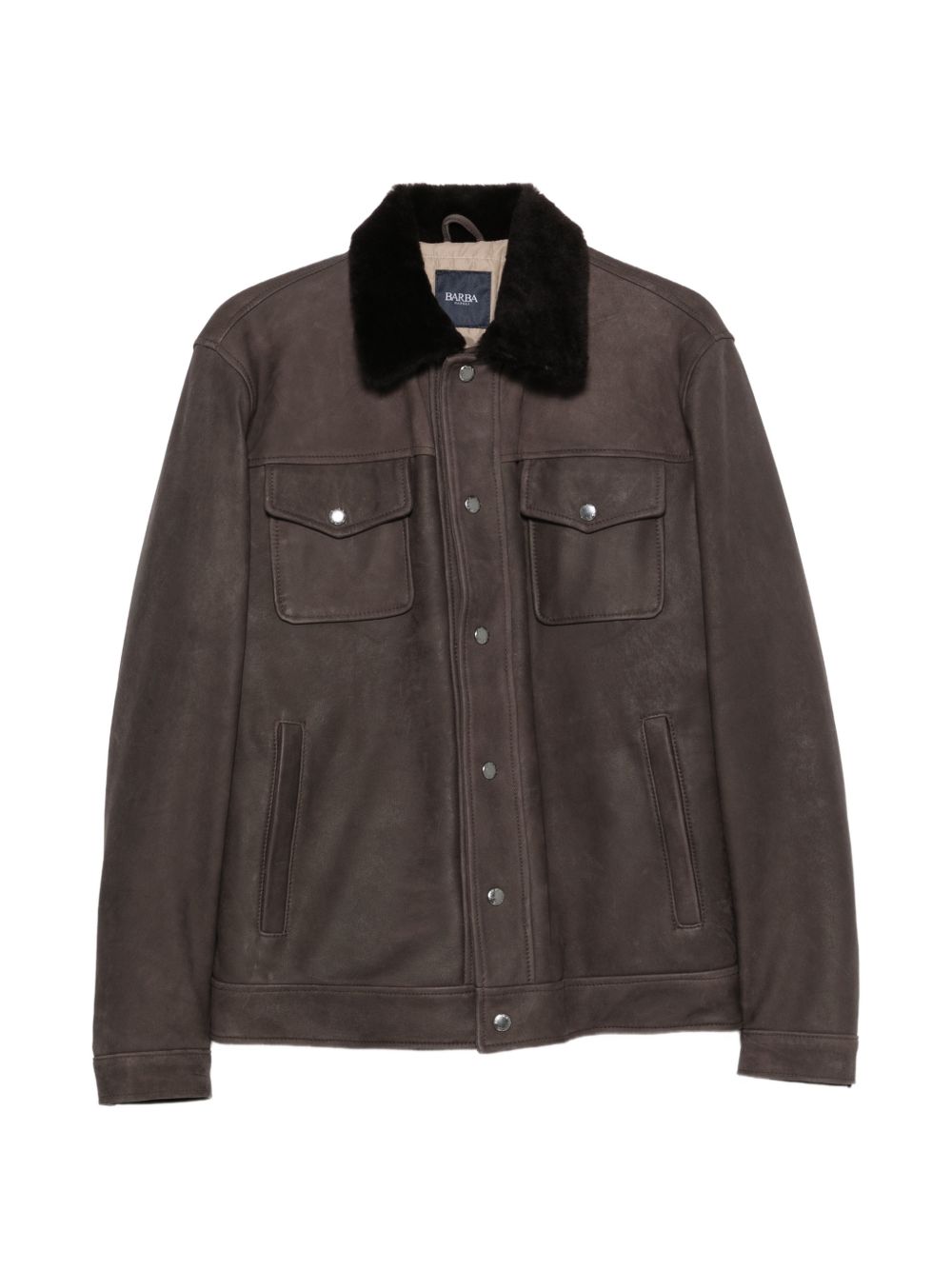Barba BU443100002 maglia marrone uomo
