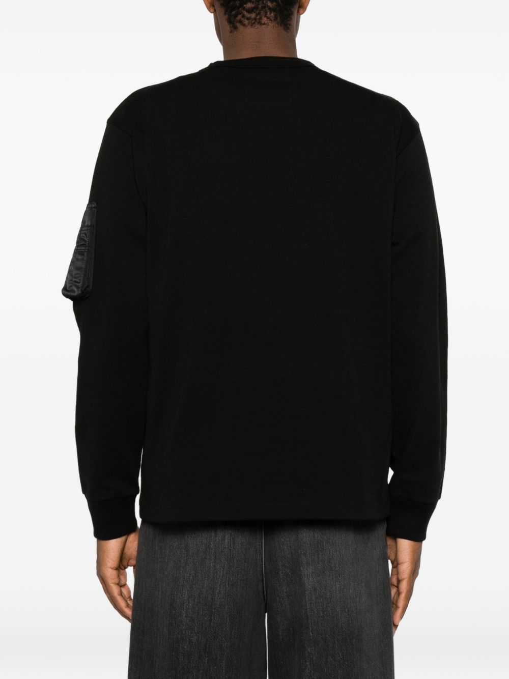 Sacai 26-04074M t-shirt nera uomo