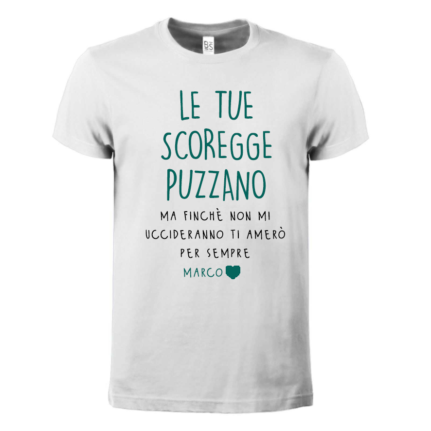 Mr. Gadgets Scoregge t-shirt bianca cotone unisex