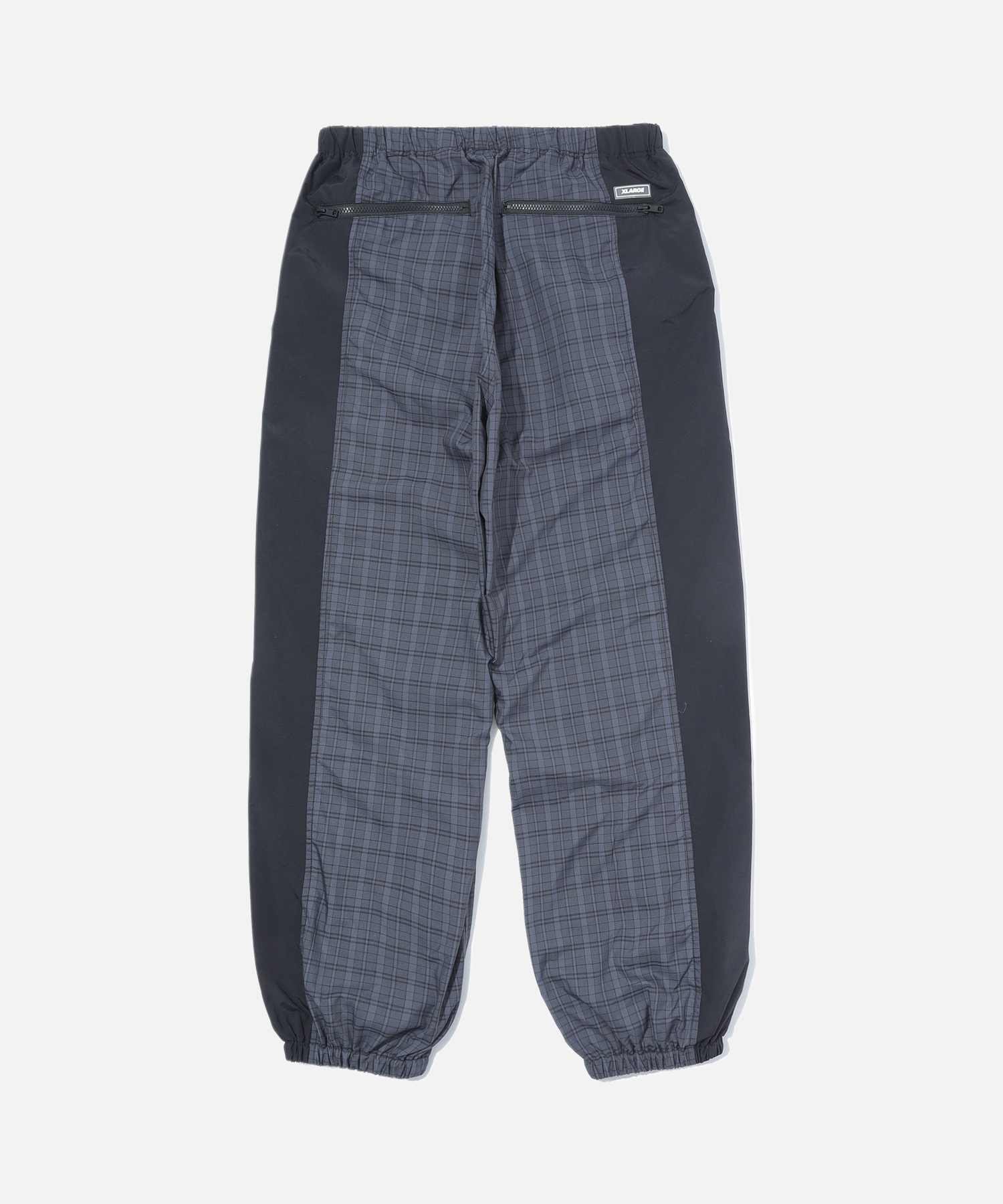 X-Large Check Track Pants pantaloni tuta neri quadri