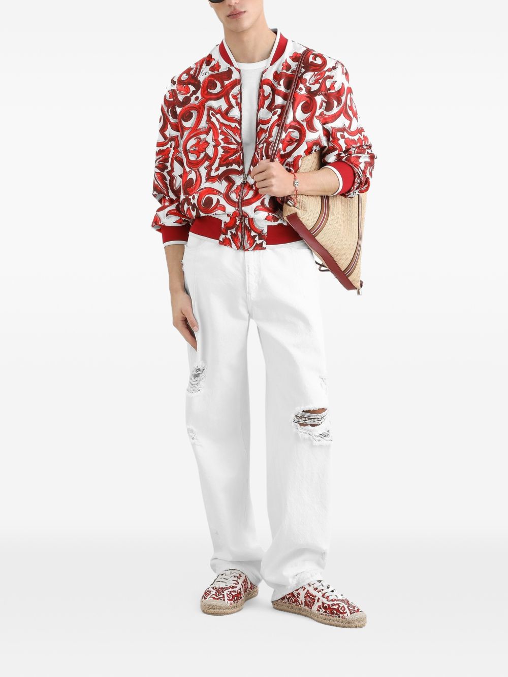 Dolce & Gabbana G8PV1T t-shirt bianca uomo