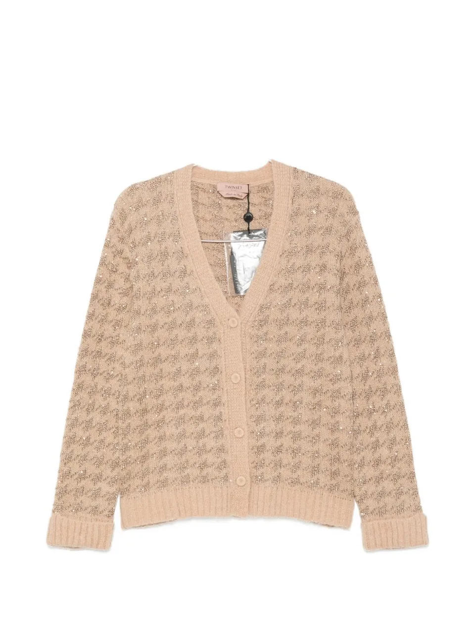 Twinset 262TP3360 cardigan sandy brown canapa-oro
