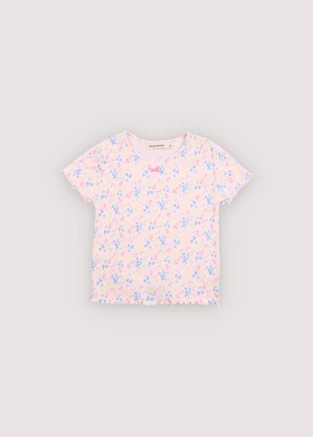 The New Society TNS Rib Tee Sabina Print maglietta 6 anni cotone