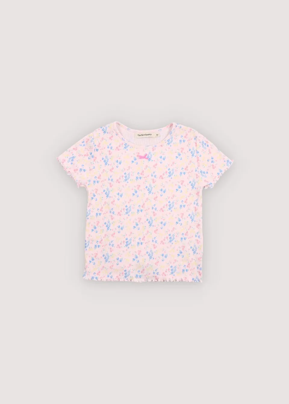 The New Society TNS Rib Tee Sabina Print maglietta 6 anni cotone