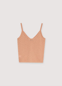 The New Society Lirio top donna Peach Nougat maglia