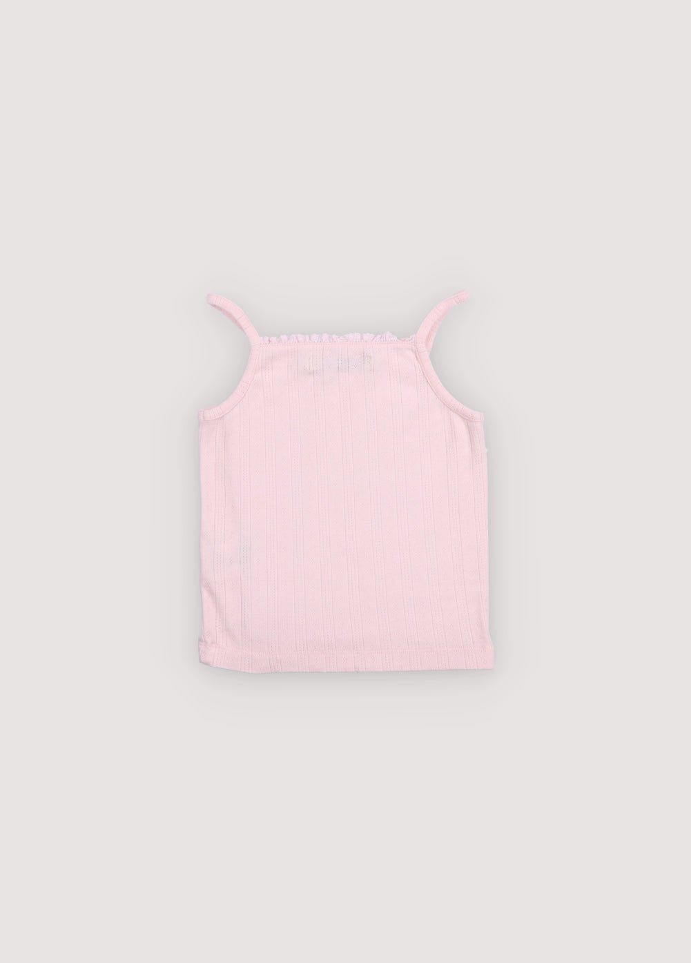The New Society Nardo Baby canotta rosa cotone spalline sottili