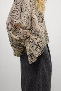 The New Society Isley camicia donna serpente viscosa