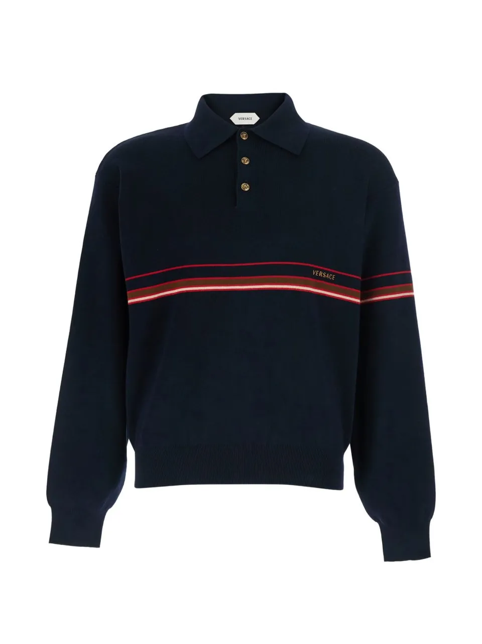 Versace 1025744 polo blu navy uomo