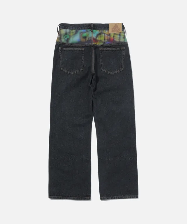 X-Large Printed Custom jeans denim neri stampa
