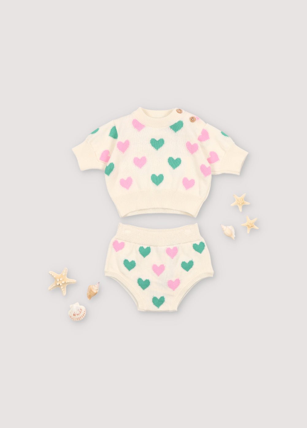 The New Society Oia Bloomer Neonato Bianco Cotone Bio