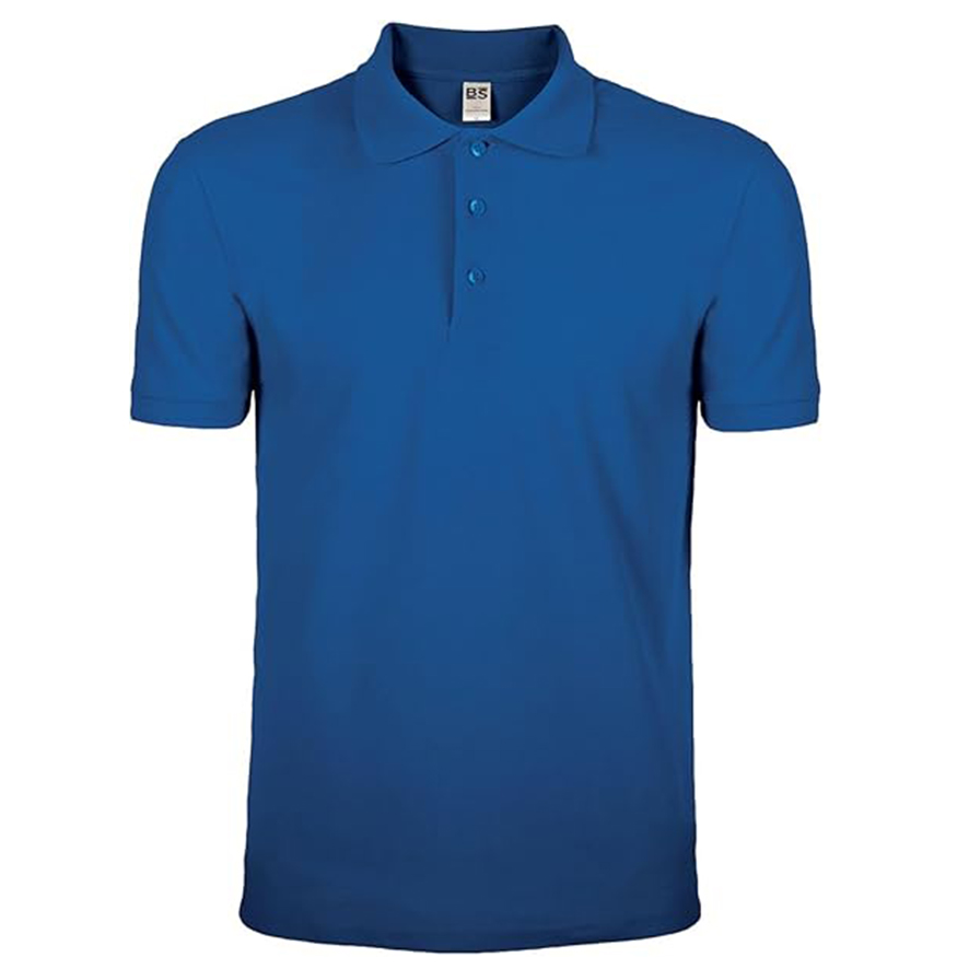 Mr. Gadgets Manica Corta Blu Royal polo uomo cotone