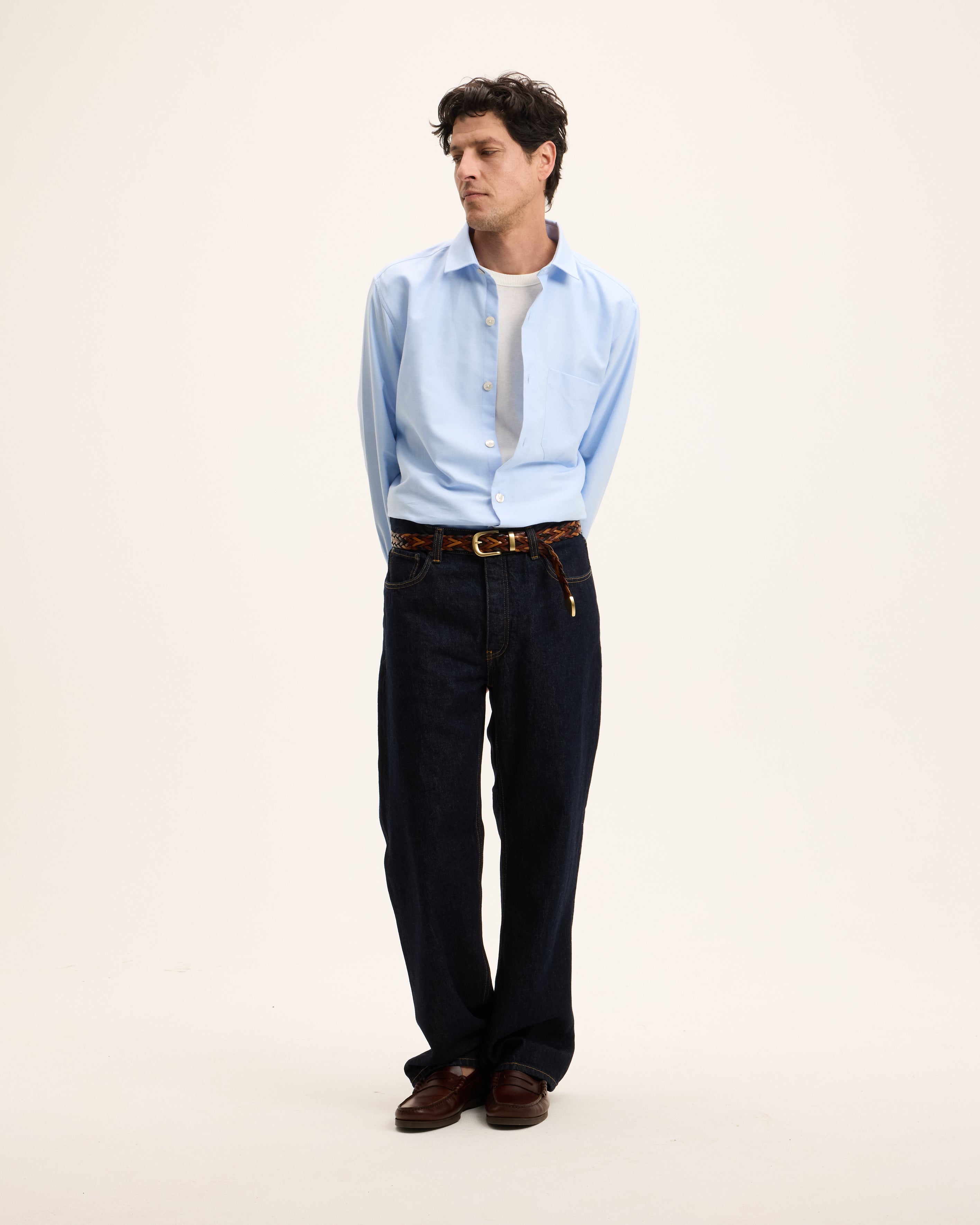 GOODPEOPLE Sox set 2 camicie blu relaxed fit cotone