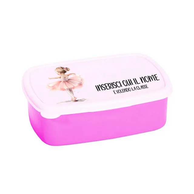 Mr. Gadgets Ballerina Rosa porta merenda scatola resistente