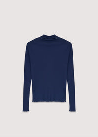 The New Society Enea maglietta donna blu navy in cotone