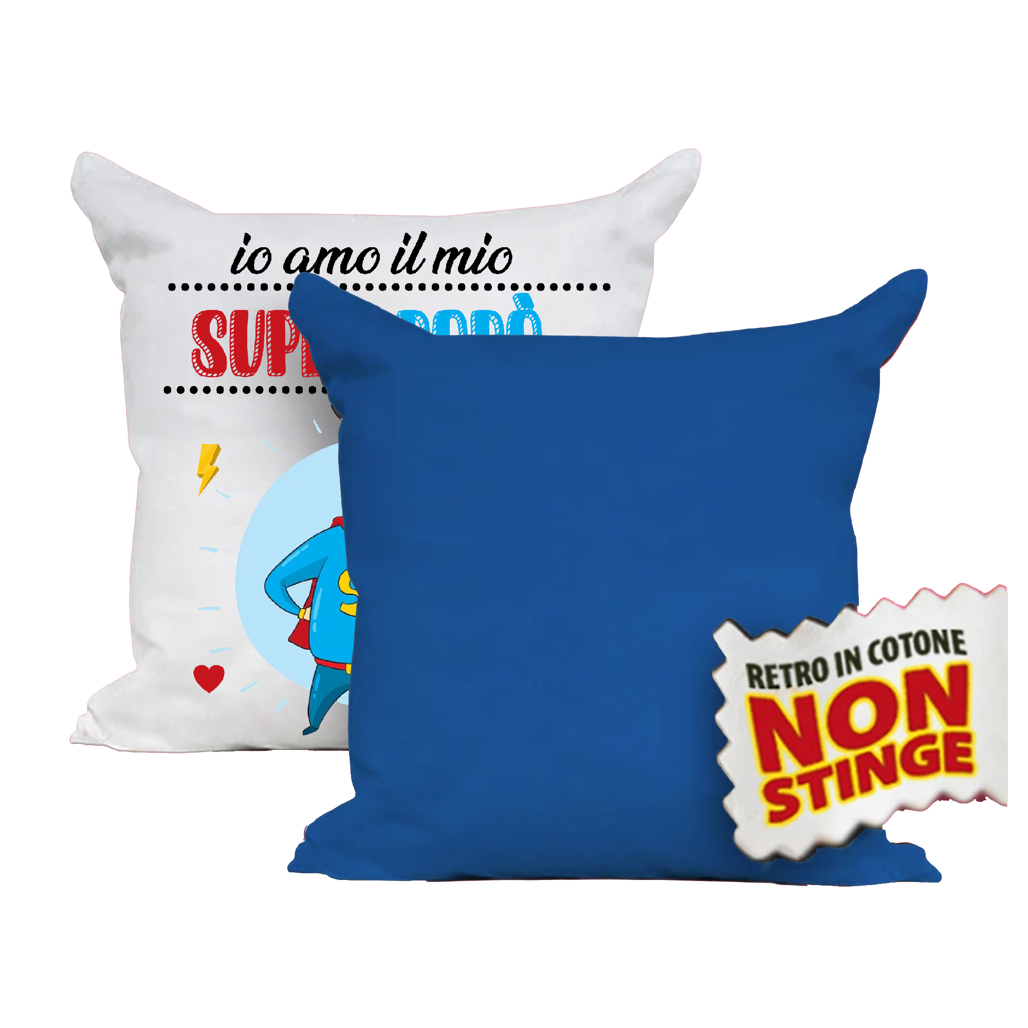 Mr. Gadgets Super Papà cuscino 40x40 sfoderabile
