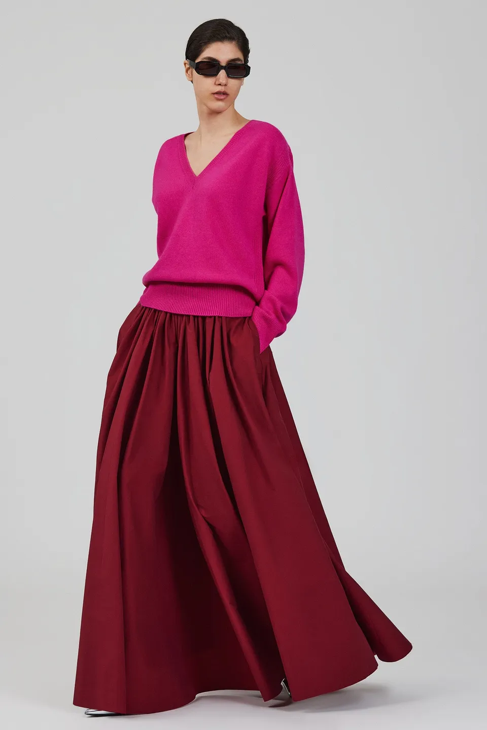 Sa Su Phi Lavinia maglione scollo V cashmere nero