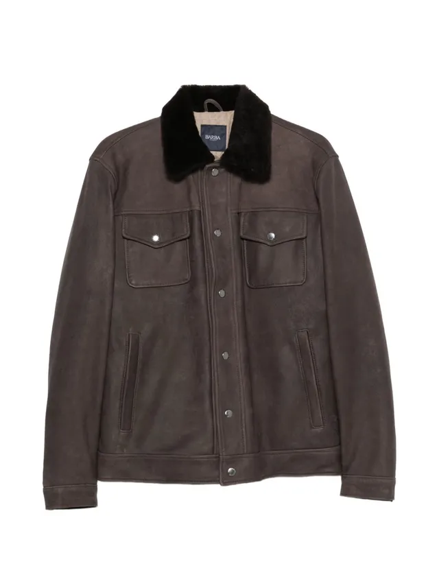 Barba BU443100002 maglia marrone uomo