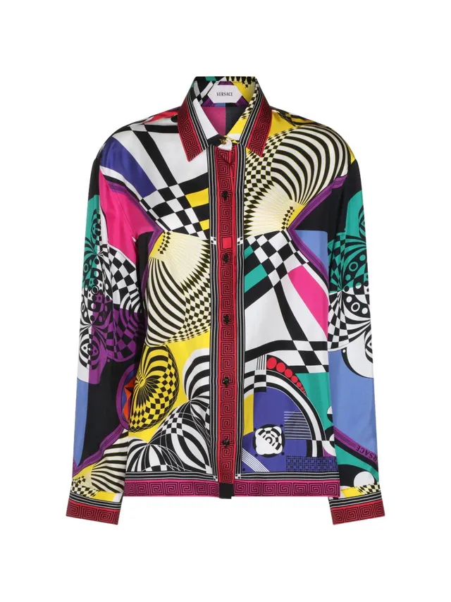 Versace 1024221 camicia multicolor donna