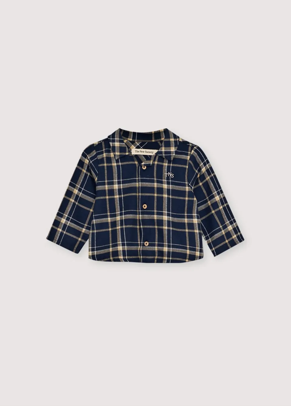 THE NEW SOCIETY John Baby Shirt camicia neonato quadri blu 6 mesi