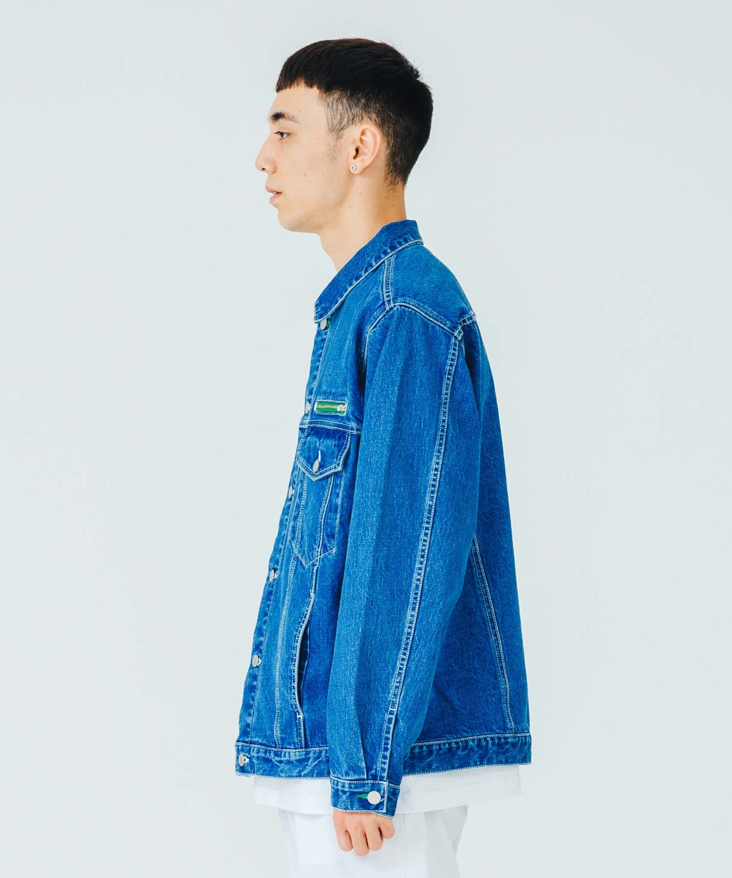X-Large Denim Trucker giacca jeans indaco cotone