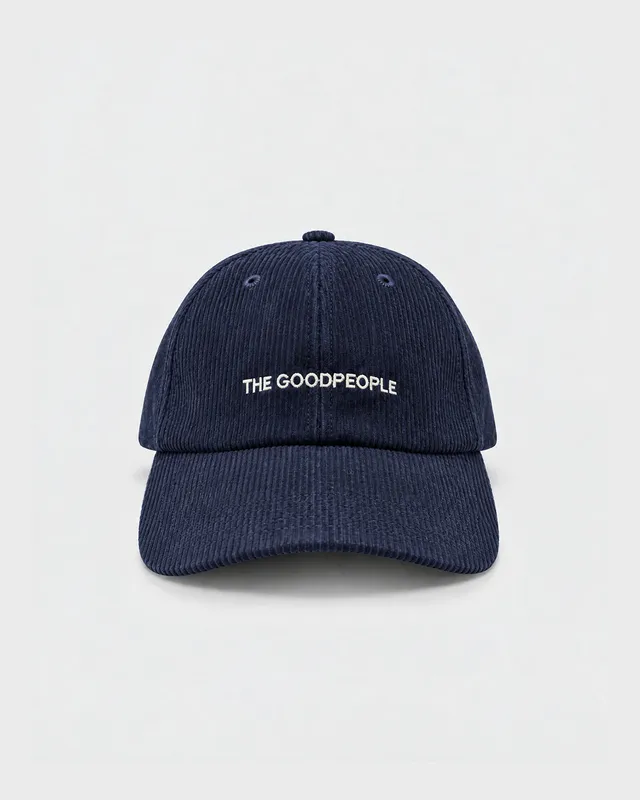 GOODPEOPLE Capcord Cappellino Velluto Blu Navy