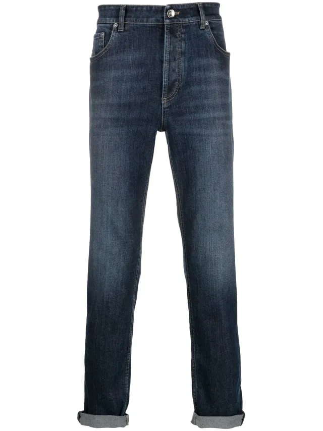 Brunello Cucinelli M283PD3210 jeans denim scuro uomo