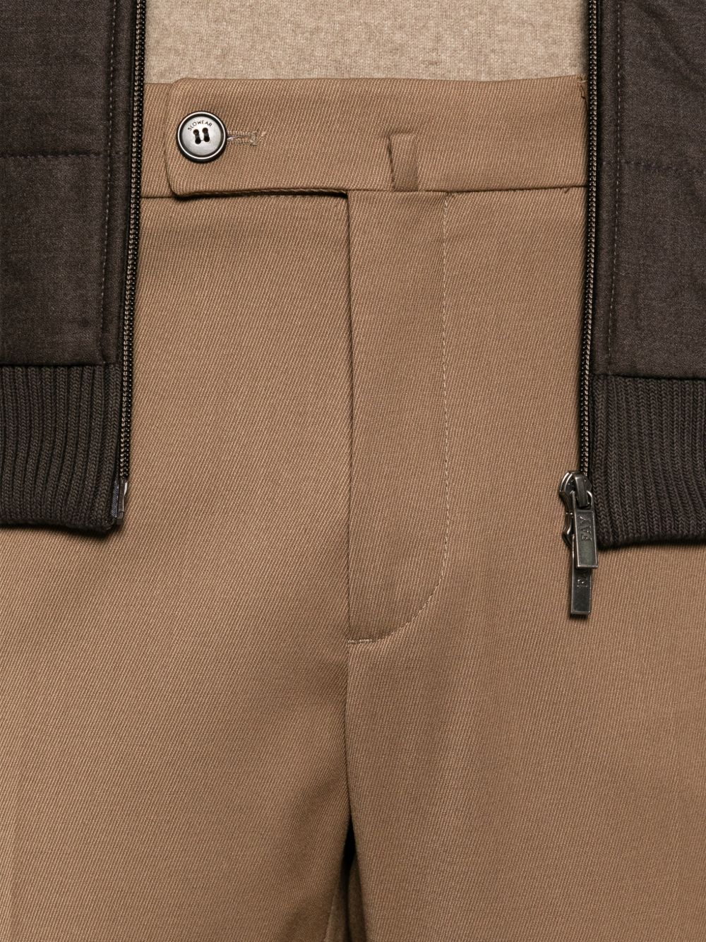 Incotex 1TS042 pantalone marrone uomo facile da lavare