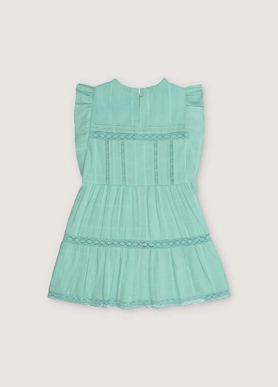 THE NEW SOCIETY Corfu vestito Jade cotone pizzo