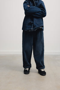 The New Society Elio pantalone bambino velluto Black Iris