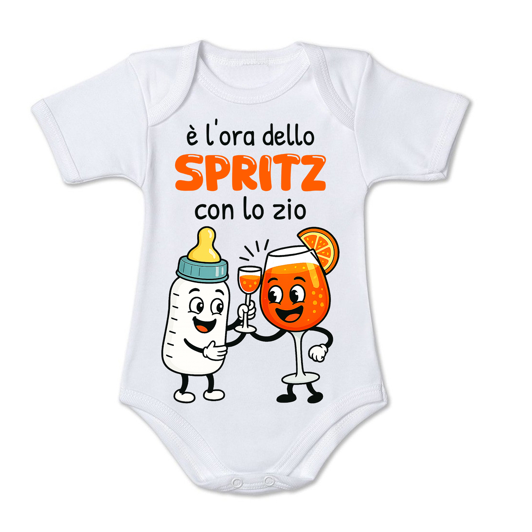 Mr. Gadgets Spritz Zii body neonato cotone manica corta