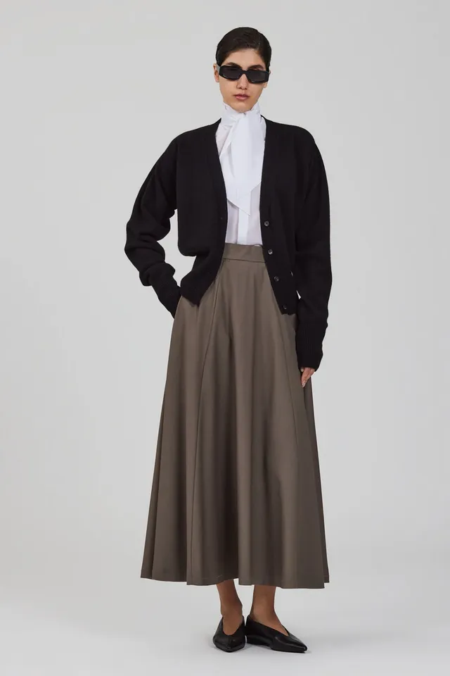 Sa Su Phi cardigan scollo V cashmere bordeaux
