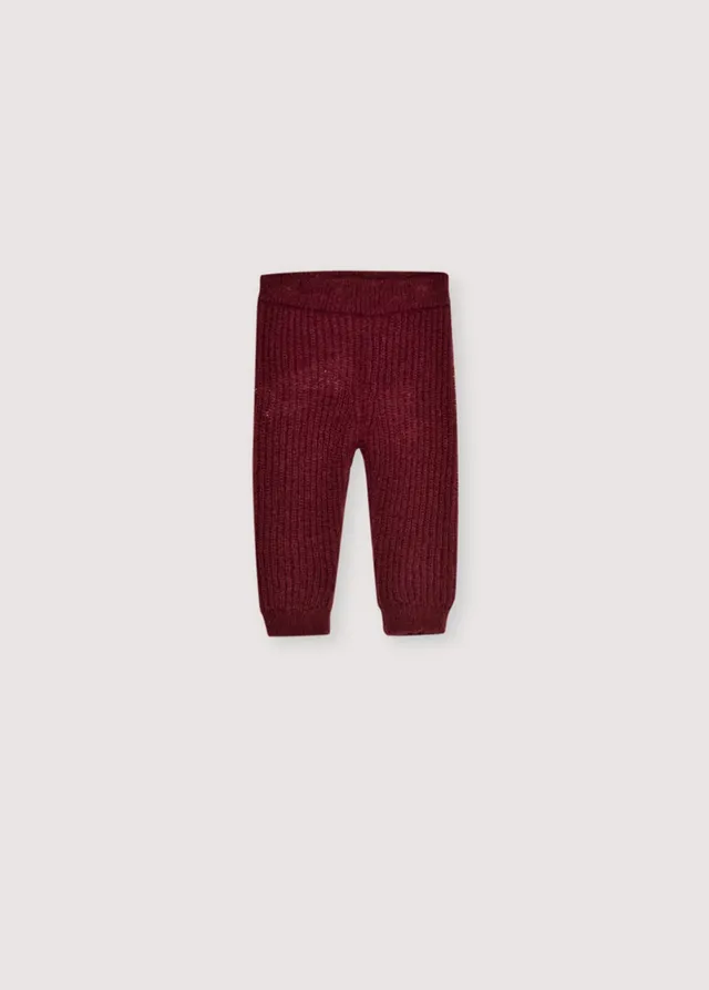 The New Society Lina pantalone knit neonato plum fantasy lana