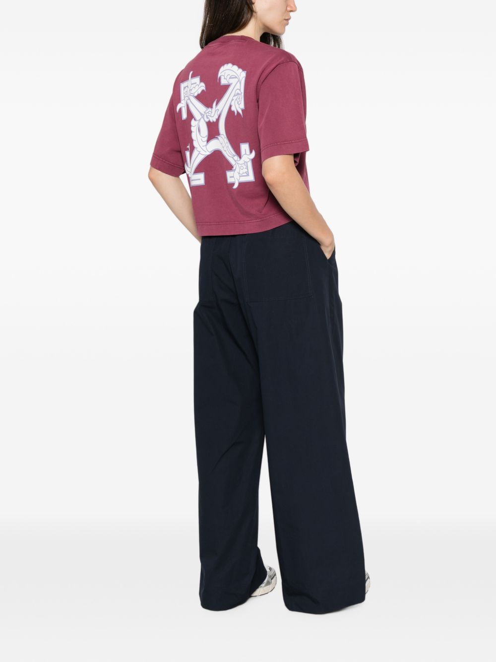 Off-White 2FA00431T t-shirt donna rosa taglie S-L