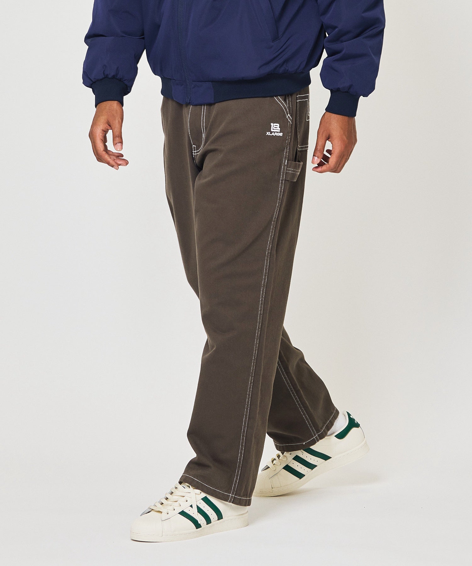 X-Large LA Stitched Painter pantaloni nero