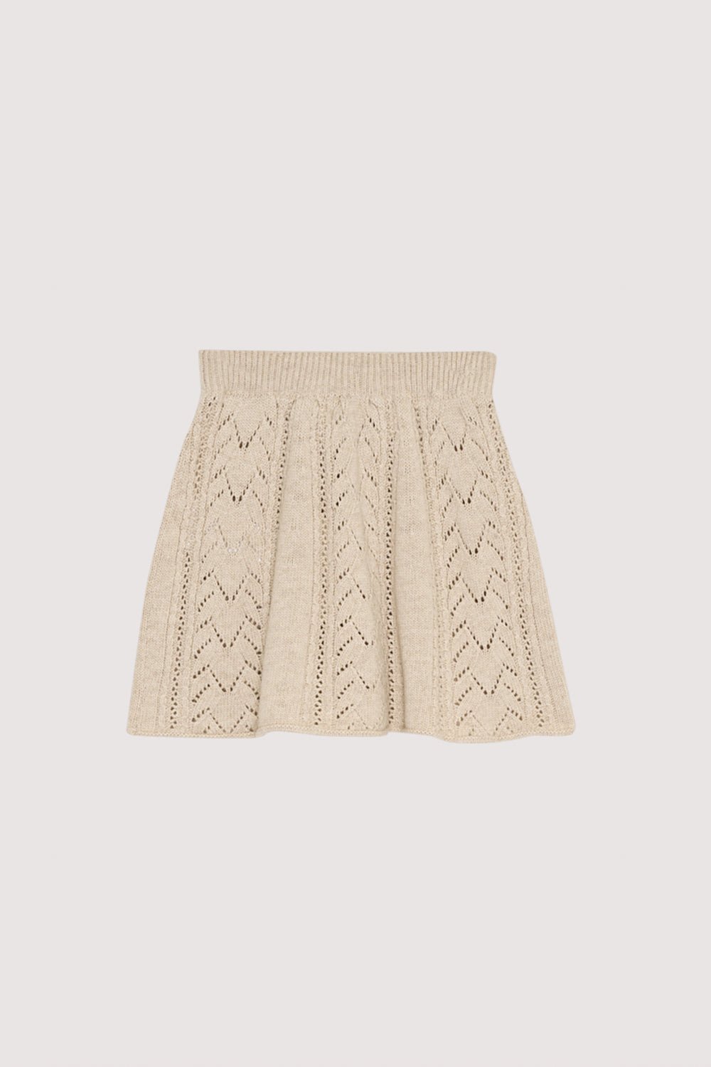 The New Society Lila gonna maglia bianca Moonlight White