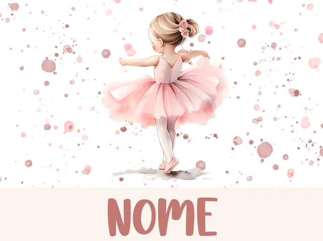 Mr. Gadgets Ballerina tovaglietta americana personalizzata antiscivolo