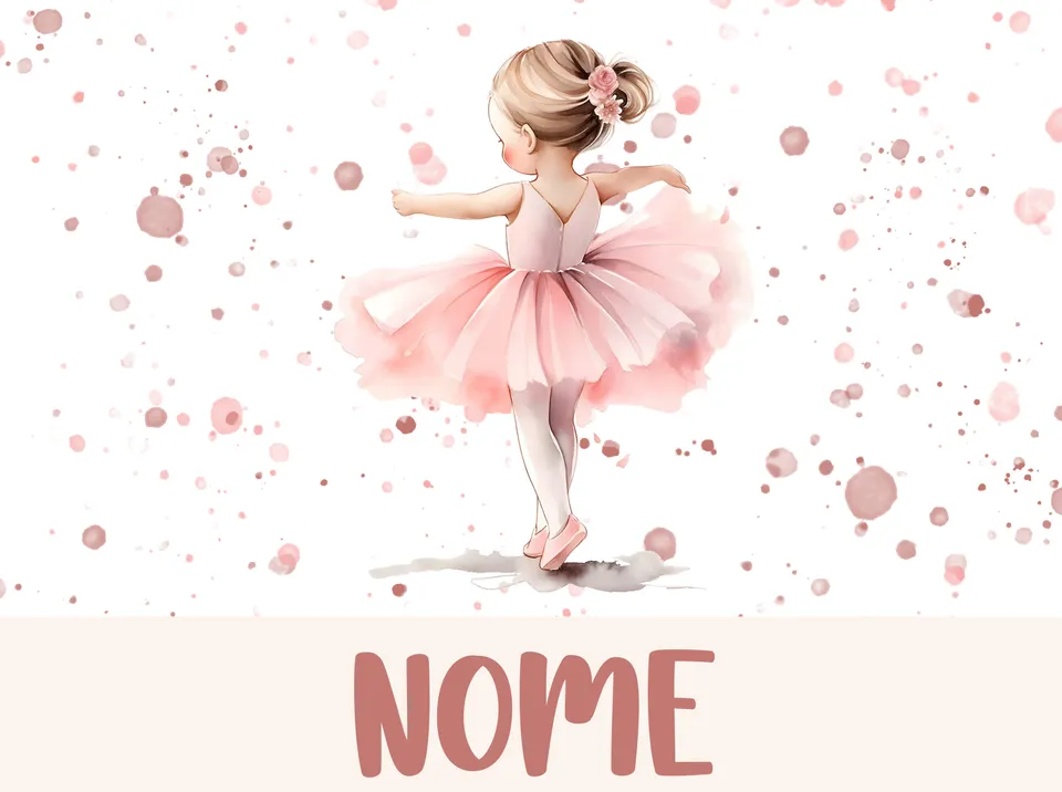 Mr. Gadgets Ballerina tovaglietta americana personalizzata antiscivolo
