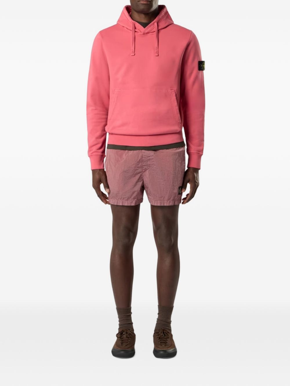 Stone Island L2S156100062 felpa uomo rosso geranium