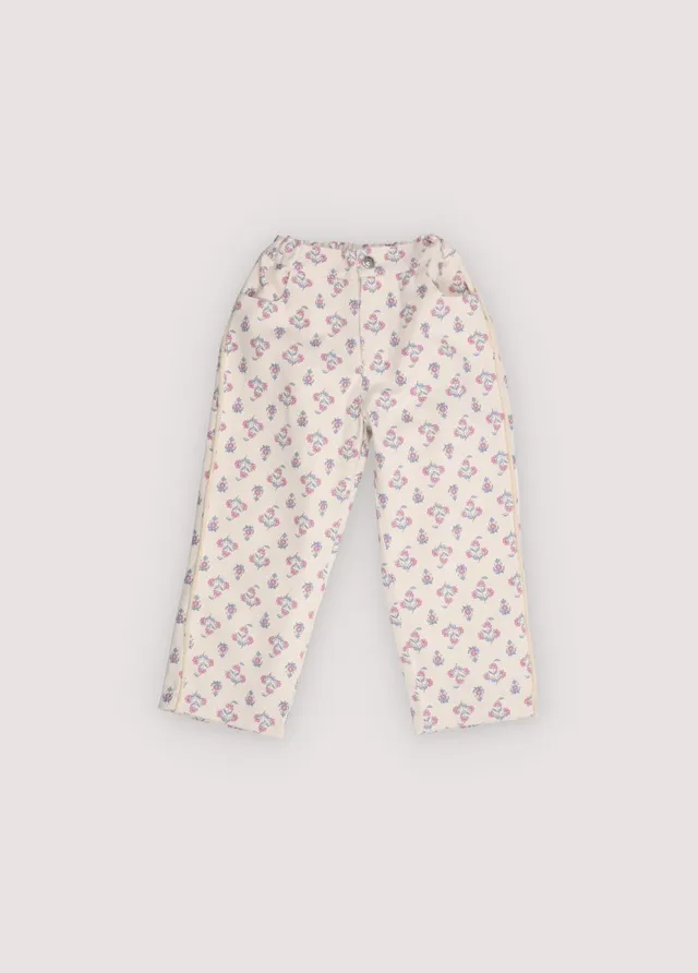 The New Society Clavel Pantaloni Bambina 6 Anni Floreali
