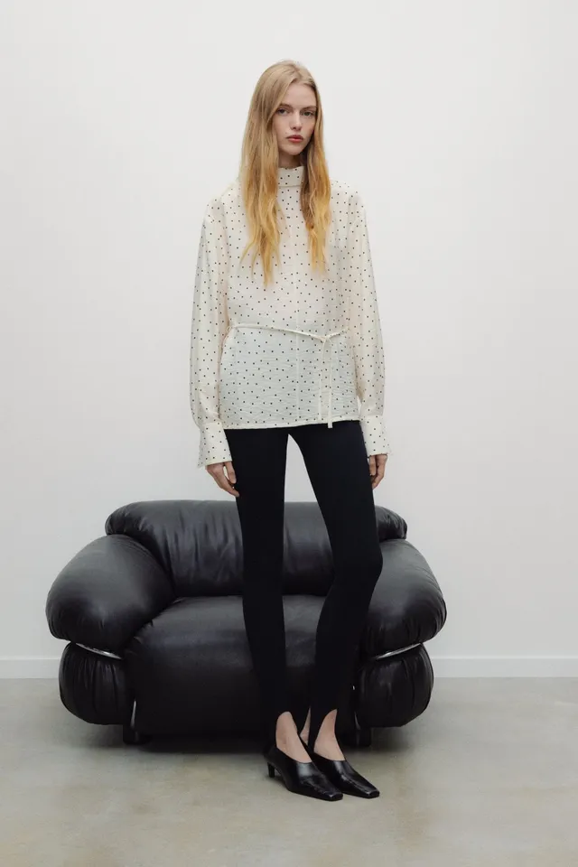 The New Society Polka camicia donna pois viscosa