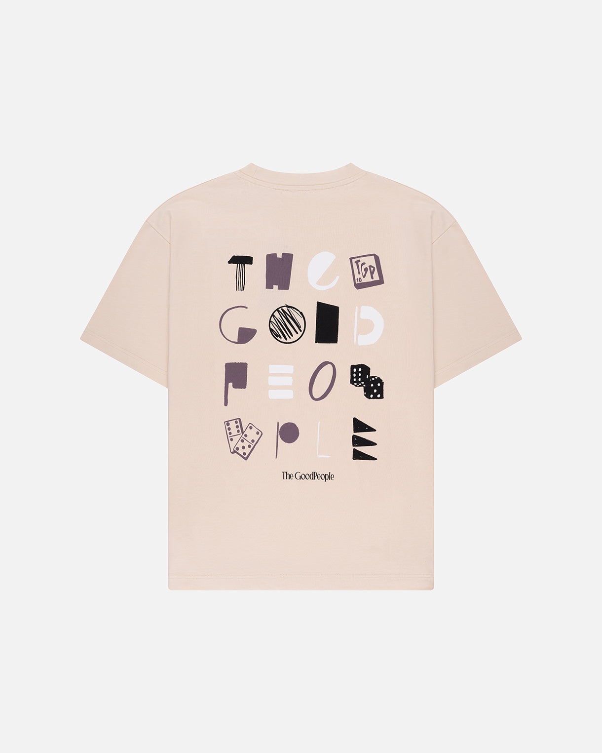 Goodpeople Tax Artwork Tee t-shirt cotone sabbia