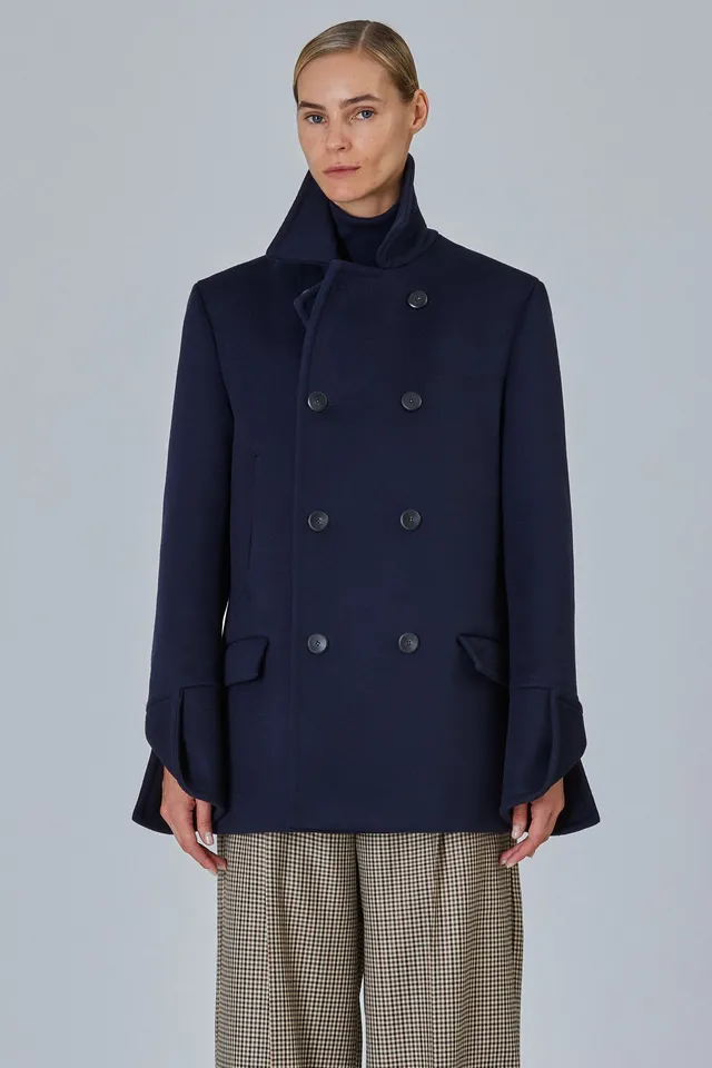 Sa Su Phi peacoat corto doppiopetto lana cashmere