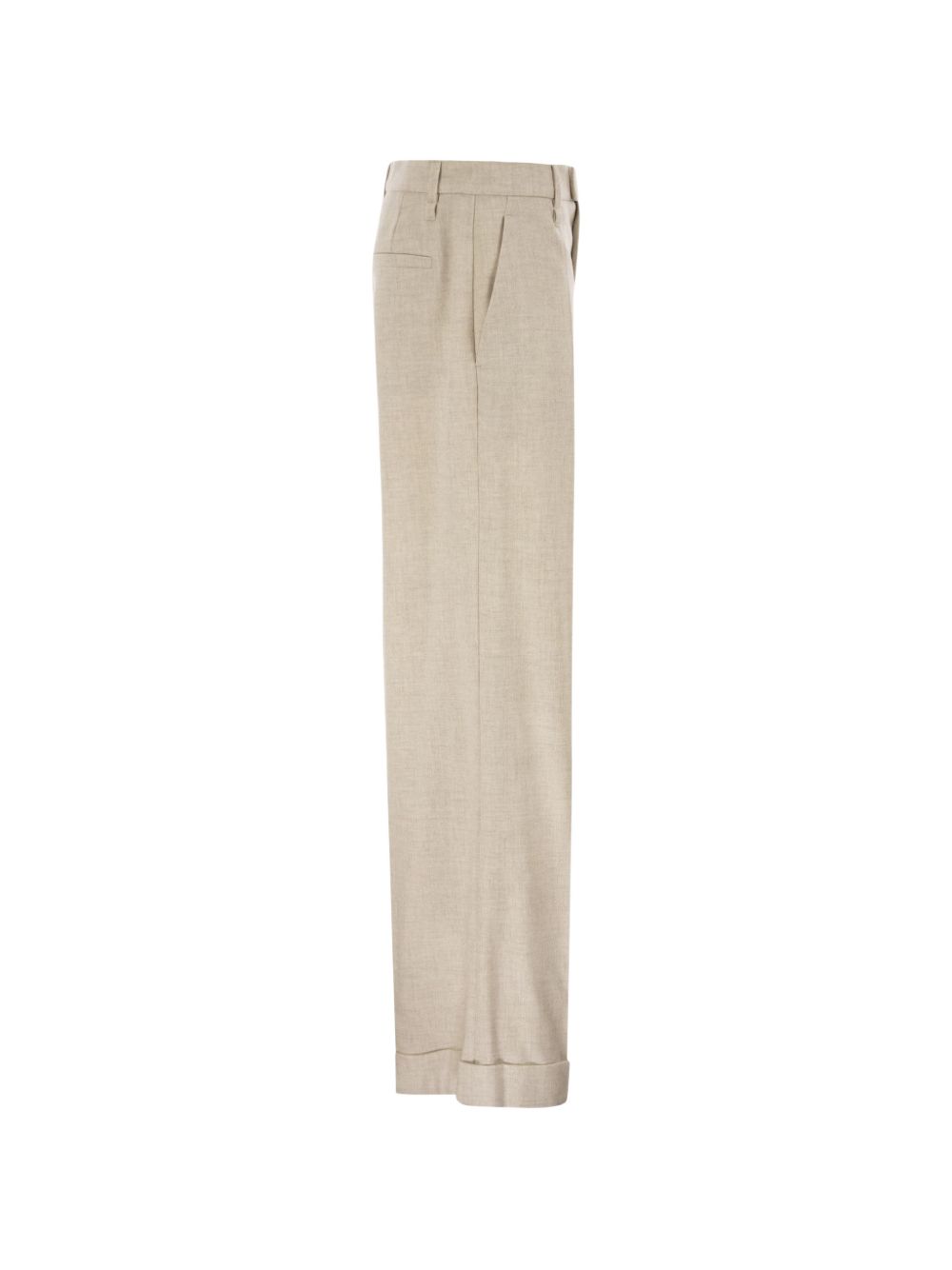 Brunello Cucinelli MB162P8492 pantaloni avorio donna