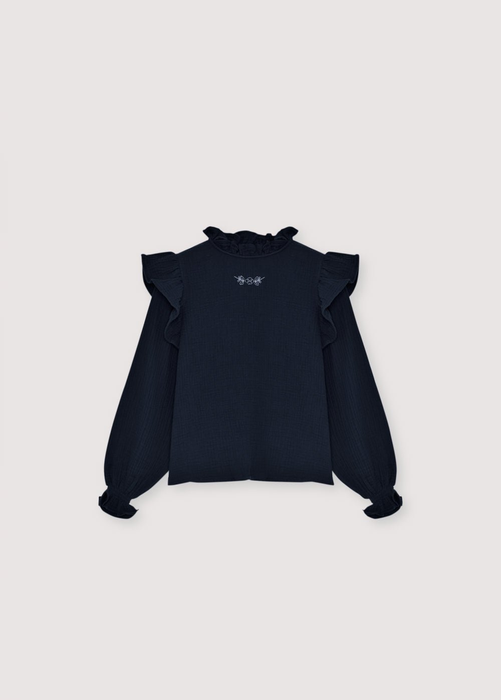 The New Society Maitea blusa bambina 6 anni blu cotone