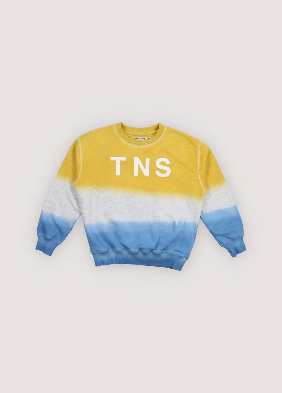 The New Society Tie Dye Sweatshirt felpa gialla 6 anni